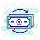 Fluxo De Dinheiro Estoque Indice Ícone