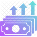 Fluxo De Dinheiro Fluxo De Caixa Lucro Financeiro Ícone