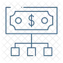 Bancario Rede Fluxo Ícone