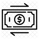 Fluxo De Dinheiro Fluxo De Caixa Dinheiro Ícone