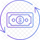 Fluxo De Dinheiro Fluxo Financeiro Transacao Em Dinheiro Ícone