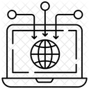 Fluxo De Informacoes Fluxo De Dados Dados Globais Ícone