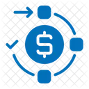 Fluxo De Trabalho Setas Dinheiro Ícone