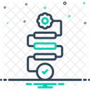 Fluxo De Trabalho Progresso Mapa Do Site Ícone