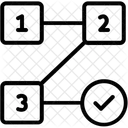 Fluxo De Trabalho Concluido Concluido Ícone