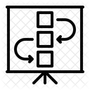 Fluxo De Trabalho Diagrama Estrutura Ícone