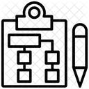 Fluxo De Trabalho Sitemap Rede Ícone