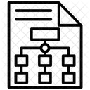 Fluxo De Trabalho Sitemap Rede Ícone
