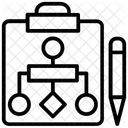 Fluxo De Trabalho Sitemap Rede Ícone