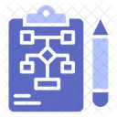 Fluxo De Trabalho Planejamento Estrategia Icon