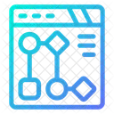 Fluxo De Trabalho Mapa Do Site Fluxo De Trabalho On Line Ícone