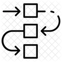 Fluxo De Trabalho Diagramas Esquema Ícone