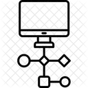 Fluxo De Trabalho Grafico Diagrama Ícone