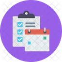 Horario De Trabalho Calendario Diariamente Icon