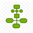 Fluxo De Trabalho Hierarquia Grafico Ícone