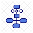 Fluxo De Trabalho Hierarquia Grafico Ícone