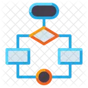 Fluxo De Trabalho Hierarquia Diagrama Ícone