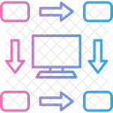 Hierarquia Diagrama Fluxograma Icon