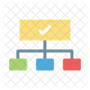 Fluxo De Trabalho Grafico Diagrama Ícone