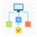 Hierarquia Diagrama Fluxograma Icon