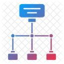 Hierarquia Diagrama Fluxograma Icon