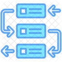 Fluxo De Trabalho Hierarquia Diagrama Ícone