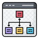 Fluxo de trabalho da web  Ícone