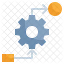 Fluxo de trabalho de engrenagem  Ícone