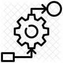 Fluxo de trabalho de engrenagem  Ícone