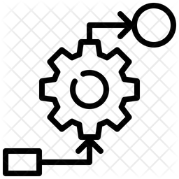 Fluxo de trabalho de engrenagem  Ícone