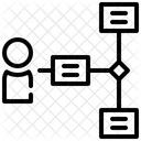 Fluxo de trabalho de pessoas  Ícone