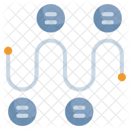 Fluxo de trabalho do gráfico  Ícone