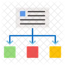 Hierarquia Diagrama Fluxograma Ícone