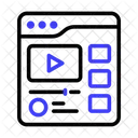 Fluxo de vídeo  Icon