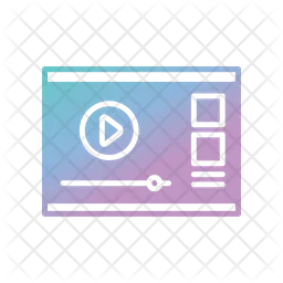 Fluxo de vídeo  Ícone