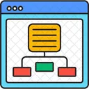 Fluxograma Diagrama Hierarquia Ícone