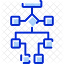 Grafico Esquema Fluxo De Trabalho Ícone