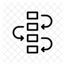 Fluxograma Diagrama Estrategia Ícone