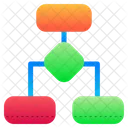 Fluxograma Diagrama De Fluxo Hierarquia Ícone