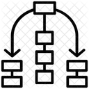 Fluxo De Trabalho Sitemap Rede Ícone