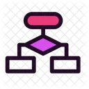 Fluxograma Diagrama Processo Ícone