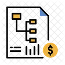 Fluxograma Diagrama Dolar Ícone