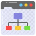 Fluxo Grafico Diagrama Ícone