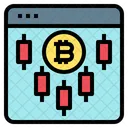 Fluxograma de bitcoin  Ícone