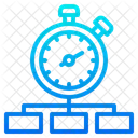 Cronograma De Fluxograma Cronometro Fluxograma Ícone