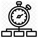 Cronograma De Fluxograma Cronometro Fluxograma Ícone