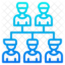 Fluxograma Organizacional Diagrama Organizacional Organograma Ícone