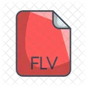 Flv Video File Icon