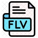 Flv File Type File Format Icon