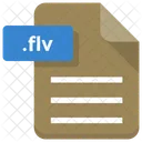 Flv File Sheet Icon